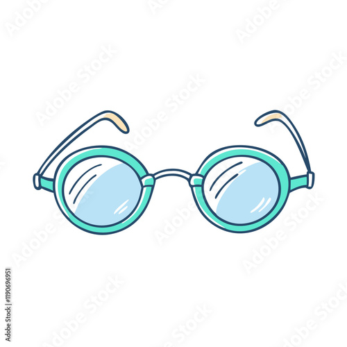 poet s glasses vector icon, poet s glasses vector illustration - simple illustration of poet s glasses, perfect for logos poet s glasses 