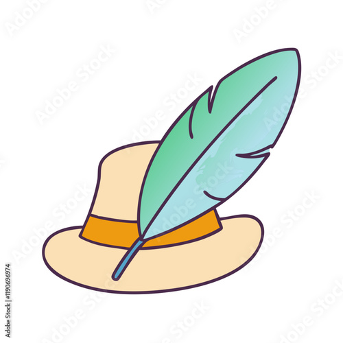 poet s hat vector icon, poet s hat vector illustration - simple illustration of poet s hat, perfect for logos poet s hat 