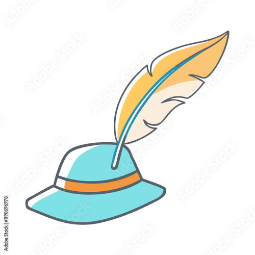 poet s hat vector icon, poet s hat vector illustration - simple illustration of poet s hat, perfect for logos poet s hat 