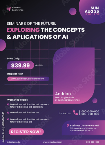 Tech Company Conference Poster