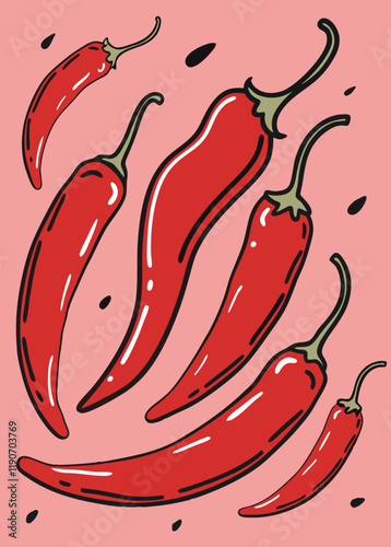 chilli illustration