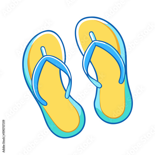 flip flops vector icon, flip flops vector illustration - simple illustration of flip flops, perfect for logos flip flops 