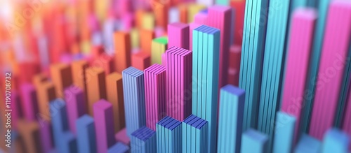 Colorful stock bars showcasing major price shifts.