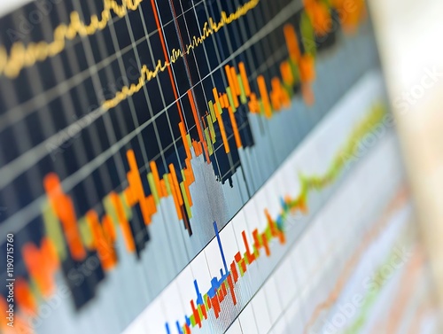 Colorful stock performance charts highlighting wealth changes