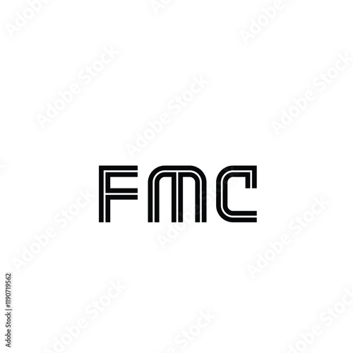 FMC text-based logo initials designed for business branding and corporate identity solutions offered as a scalable vector file
 photo