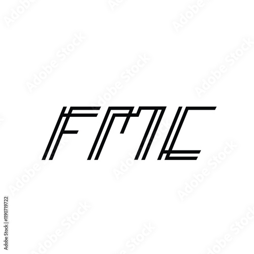 FMC text-based logo initials designed for business branding and corporate identity solutions offered as a scalable vector file
 photo