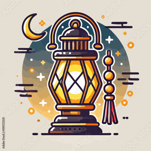 lantern with a candle