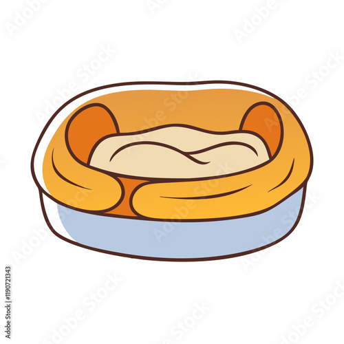 dog bed vector icon, dog bed vector illustration - simple illustration of dog bed, perfect for logos dog bed 