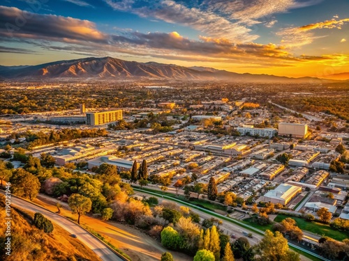 Wallpaper Mural Panoramic Urban Exploration View of San Bernardino Valley from Hilltop Torontodigital.ca