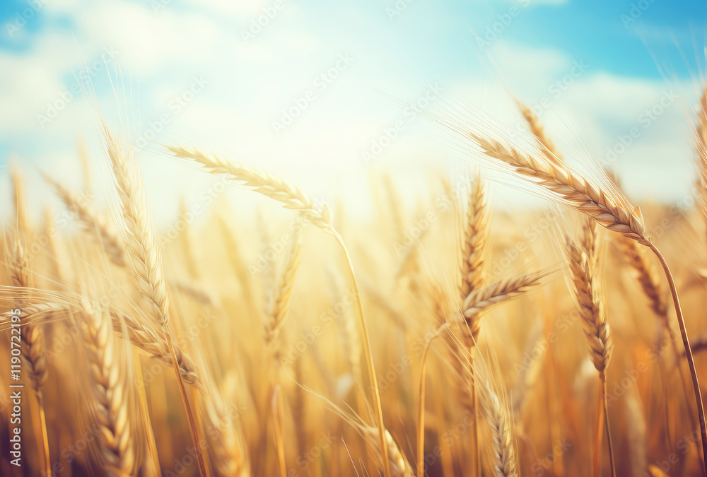 Golden Harvest: Wheat Field at Sunset Golden Harvest: Wheat Field at Sunset