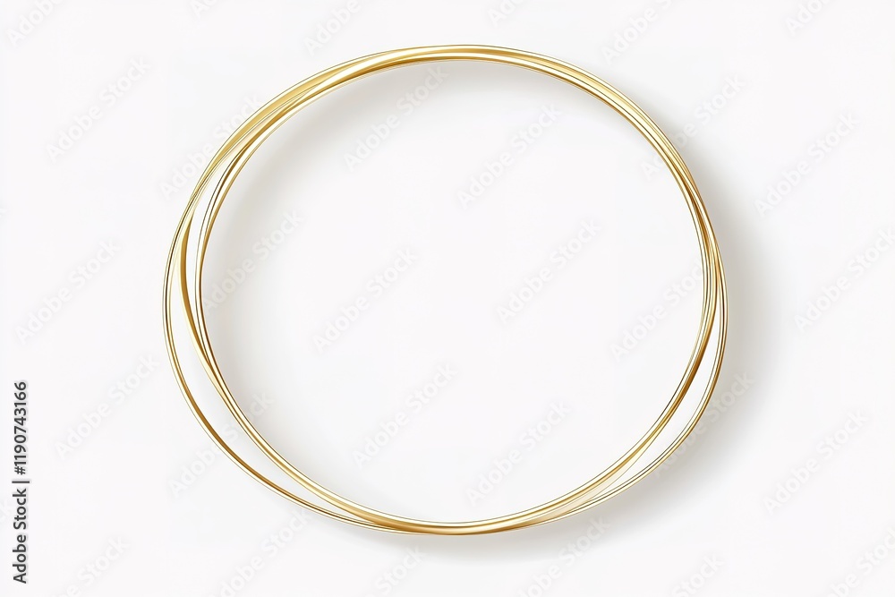 Elegant Gold Frame Border: Simple White Background Vector - Perfect for Invitations, Logos, and More! flyer decor banner