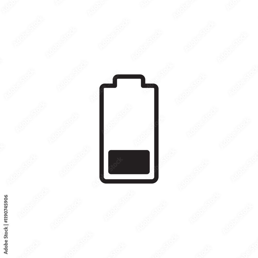 battery low icon battery low icon