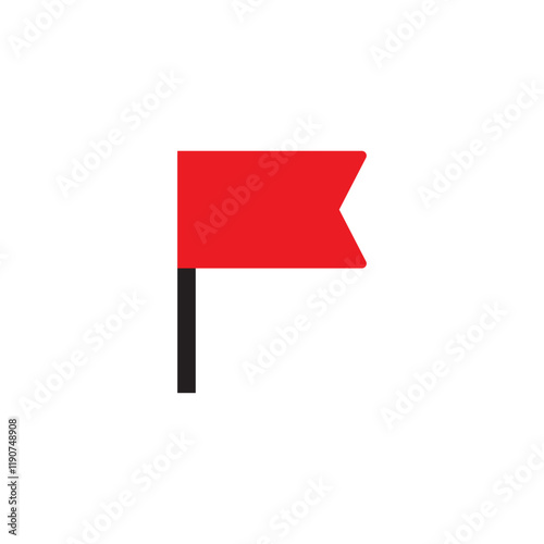 red flag pin