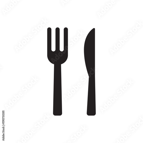 Knife and fork icon 