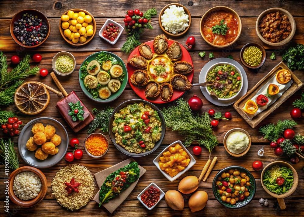 Festive New Year's 2024 Food Table: Celebrating Unity & Togetherness