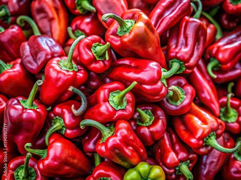 Ripe Red Peppers: Vibrant Twisting Forms, Close-Up Documentary Style Ripe Red Peppers: Vibrant Twisting Forms, Close-Up Documentary Style