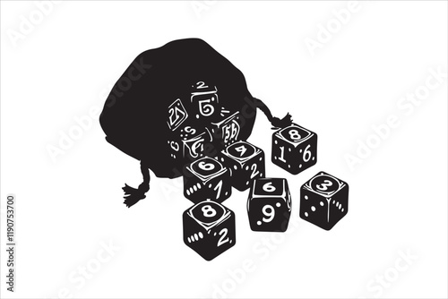 D20 dice seamless background, cartoon sci-fi game pattern, D20 dice vector, tabletop RPG seamless texture, fantasy game dice background, Dungeons and Dragons pattern, RPG dice seamless illustration, f