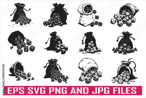 D20 dice seamless background, cartoon sci-fi game pattern, D20 dice vector, tabletop RPG seamless texture, fantasy game dice background, Dungeons and Dragons pattern, RPG dice seamless illustration, f