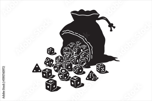 D20 dice seamless background, cartoon sci-fi game pattern, D20 dice vector, tabletop RPG seamless texture, fantasy game dice background, Dungeons and Dragons pattern, RPG dice seamless illustration, f