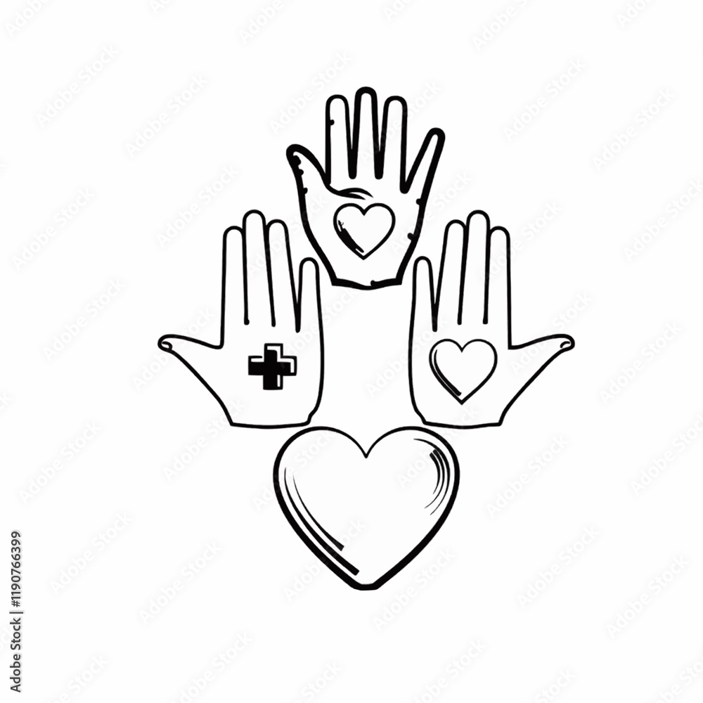 Obraz premium Charity is about sharing a piece of your heart, not just material goods, to lift others when they can’t stand on their own.