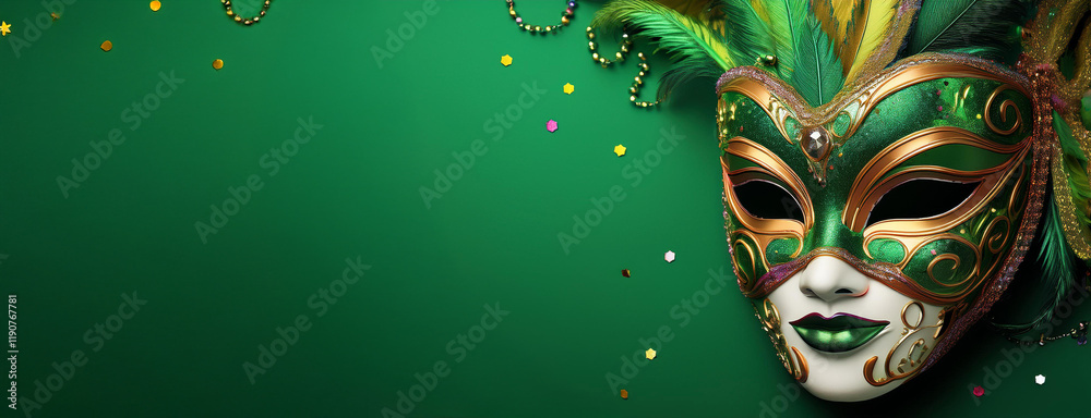 豪華なベニスのカーニバルの仮面と緑の背景(Gorgeous Venetian Carnival mask and green background)
豪華なベニスのカーニバルの仮面と緑の背景(Gorgeous Venetian Carnival mask and green background)