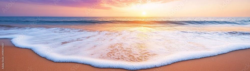 Sunset beach wave ocean peace Sunset beach wave ocean peace
