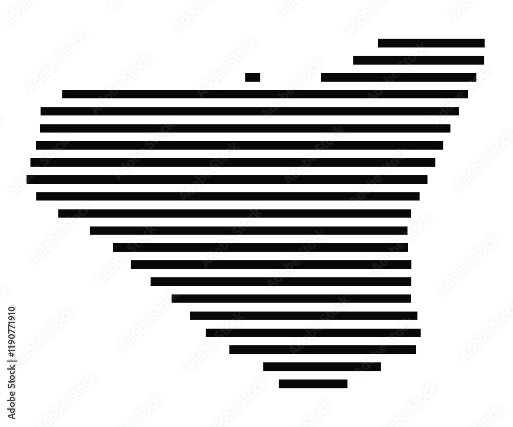 Symbol Map of the Island Malden (Kiribati) showing the island with horizontal black lines Symbol Map of the Island Malden (Kiribati) showing the island with horizontal black lines