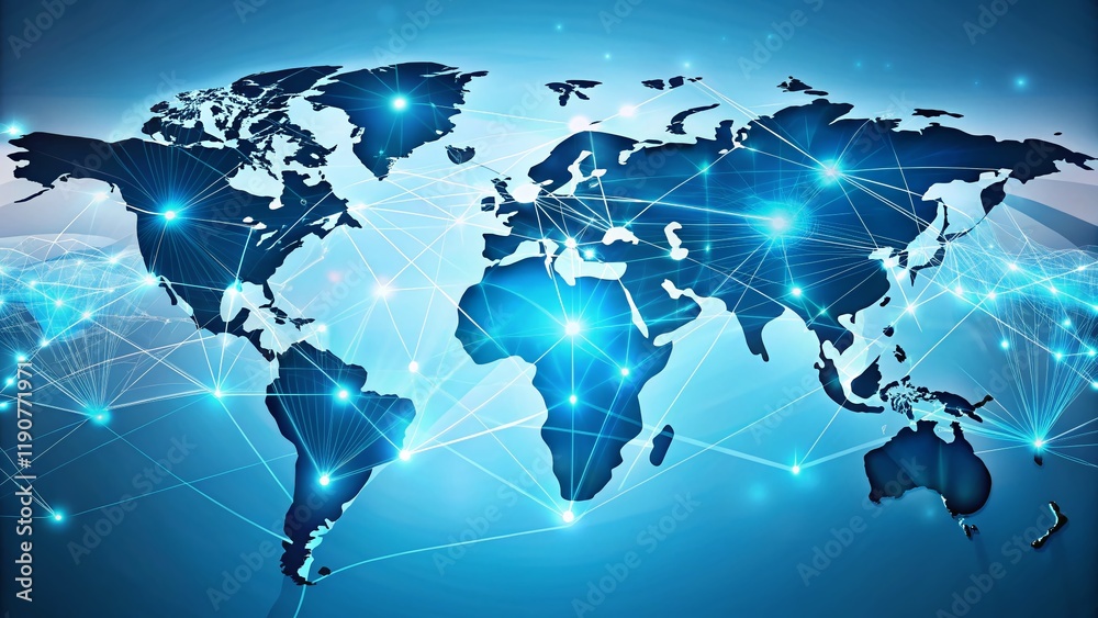 Global Network Connectivity: International Business & Digital World Map - Abstract Architectural Photography Global Network Connectivity: International Business & Digital World Map - Abstract Architectural Photography