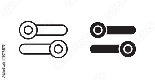 Boolean vector web icons set