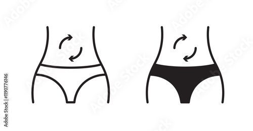 Detox vector web icons set