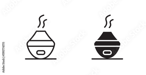 Diffuser vector web icons set