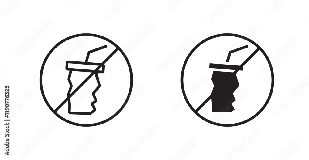 Dont throw away plastic vectors web signs set Dont throw away plastic vectors web signs set
