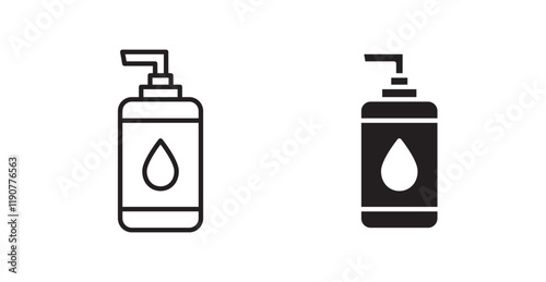 Face cleanser vector web icons set
