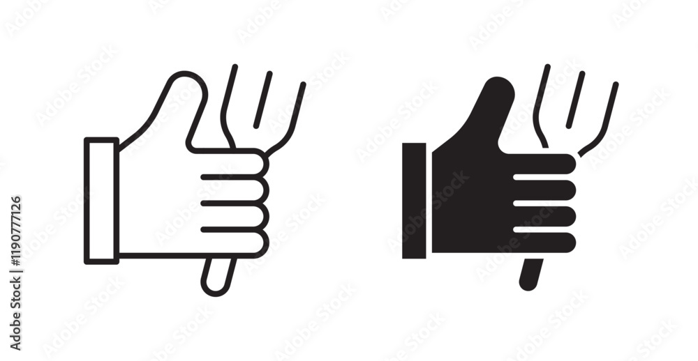 Good food vector web icons set Good food vector web icons set