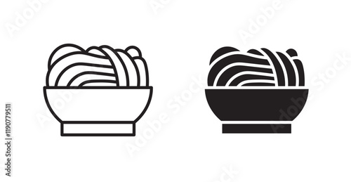 Pasta vector web icons set