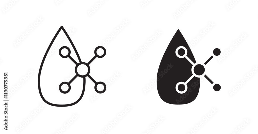 Retinol vector web icons set Retinol vector web icons set