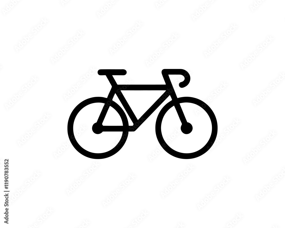 Bicycle icon vector logo template. Line art Bicycle logo design icon symbol vector illustration. Bicycle sign Bicycle icon vector logo template. Line art Bicycle logo design icon symbol vector illustration. Bicycle sign