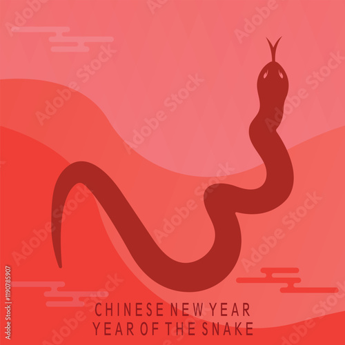 Wallpaper Mural Happy Chinese new year 2025 greeting card with cute snakes. Torontodigital.ca
