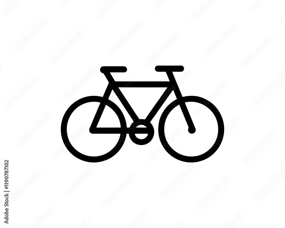 Bicycle icon vector logo template. Line art Bicycle logo design icon symbol vector illustration. Bicycle sign Bicycle icon vector logo template. Line art Bicycle logo design icon symbol vector illustration. Bicycle sign