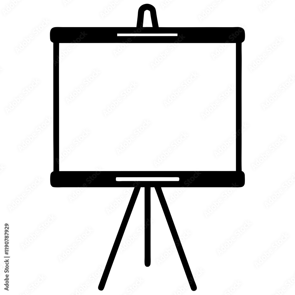 Marker Holder Attached to a Whiteboard for Remote Work adobe vector Marker Holder Attached to a Whiteboard for Remote Work adobe vector