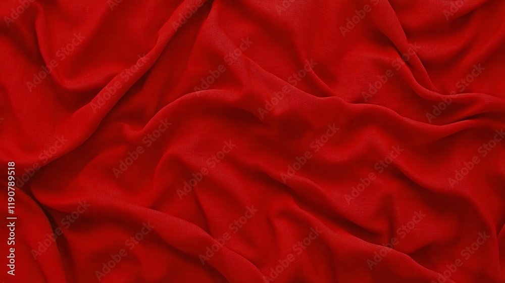 Obraz premium Dramatic Red Fabric Drapes Abstract Texture Background