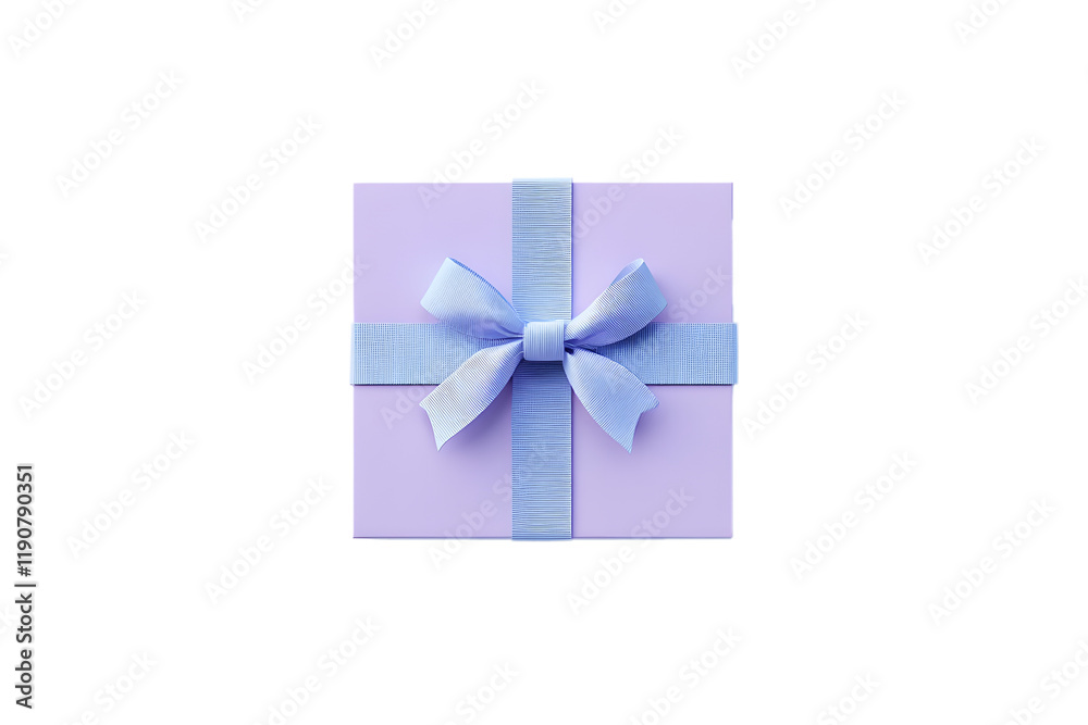 elegant gift box horizontal all the video with blue bow on white background elegant gift box horizontal all the video with blue bow on white background