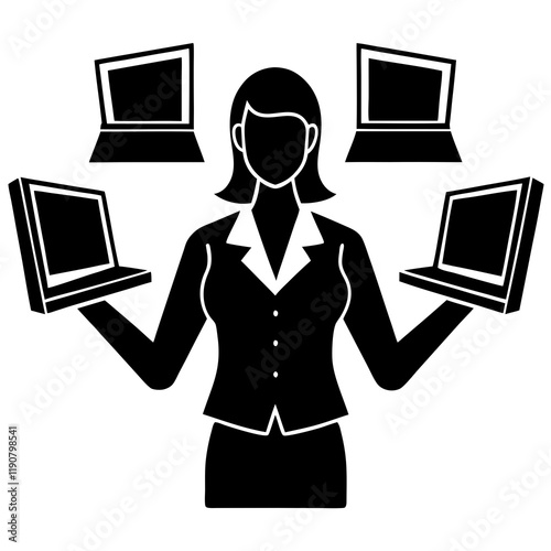Virtual Assistant With Multiple Screens Providing Remote Support      