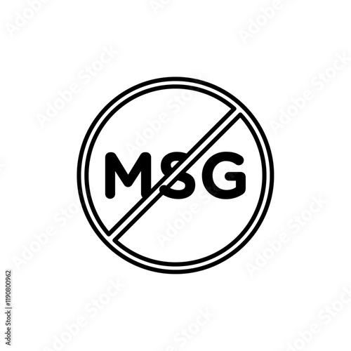 Msg free icon vector outline logo sign