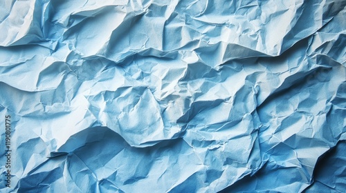 Wallpaper Mural Textured blue paper creating a crumpled, layered appearance in soft lighting for artistic or design use Torontodigital.ca