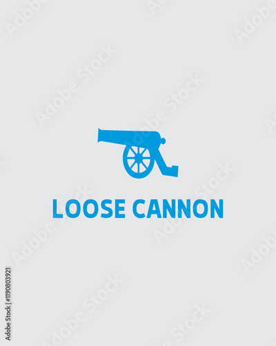 simple military cannon logo design army weapon template illustration symbol.