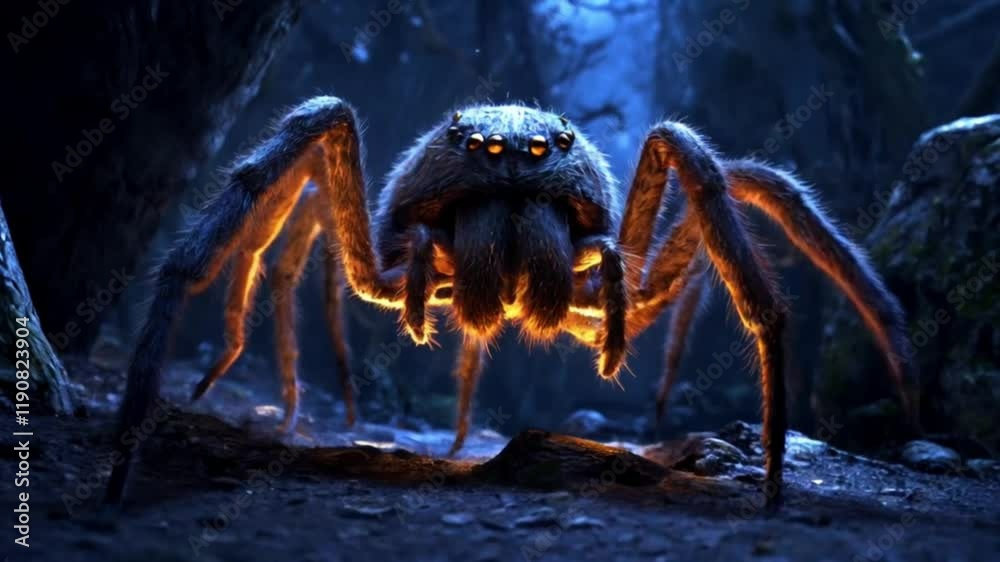 Big spider looking for target
Big spider looking for target