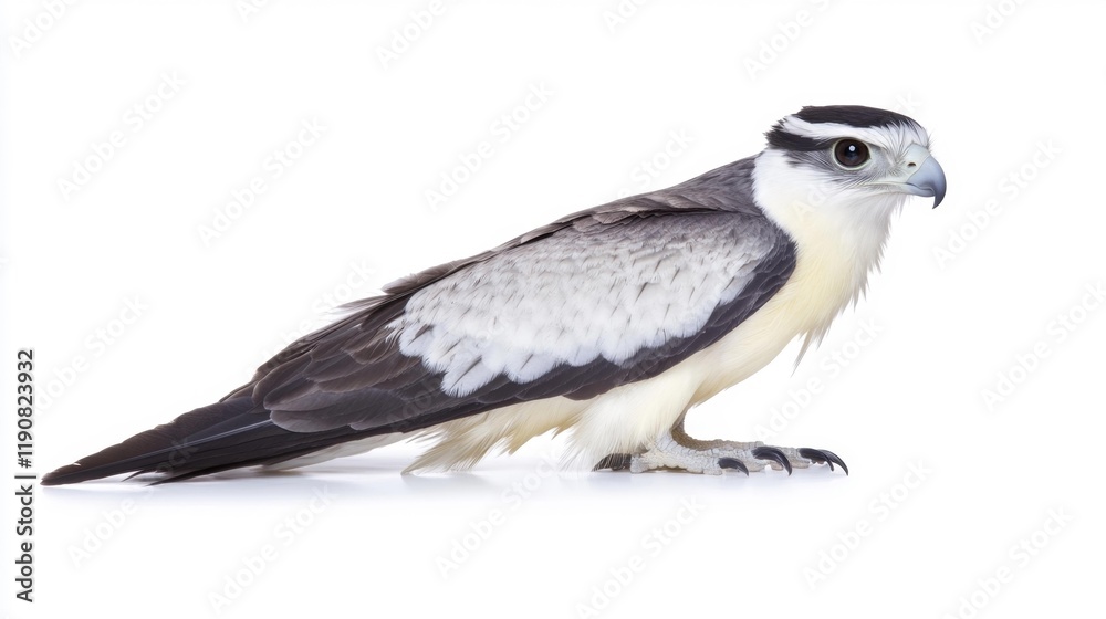 Crested Caracara Isolated on White Background. Generative AI Crested Caracara Isolated on White Background. Generative AI