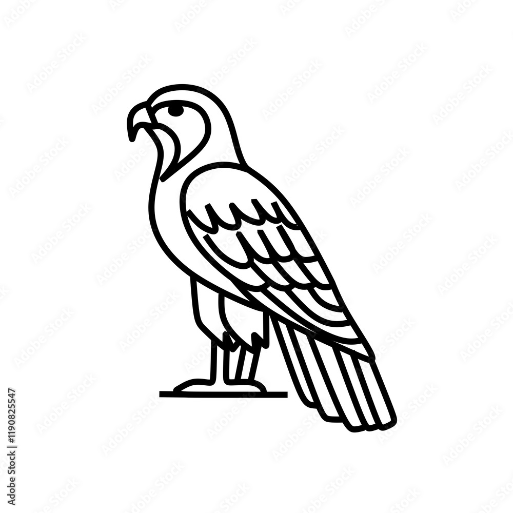 Fototapeta premium Eagle vector icon
