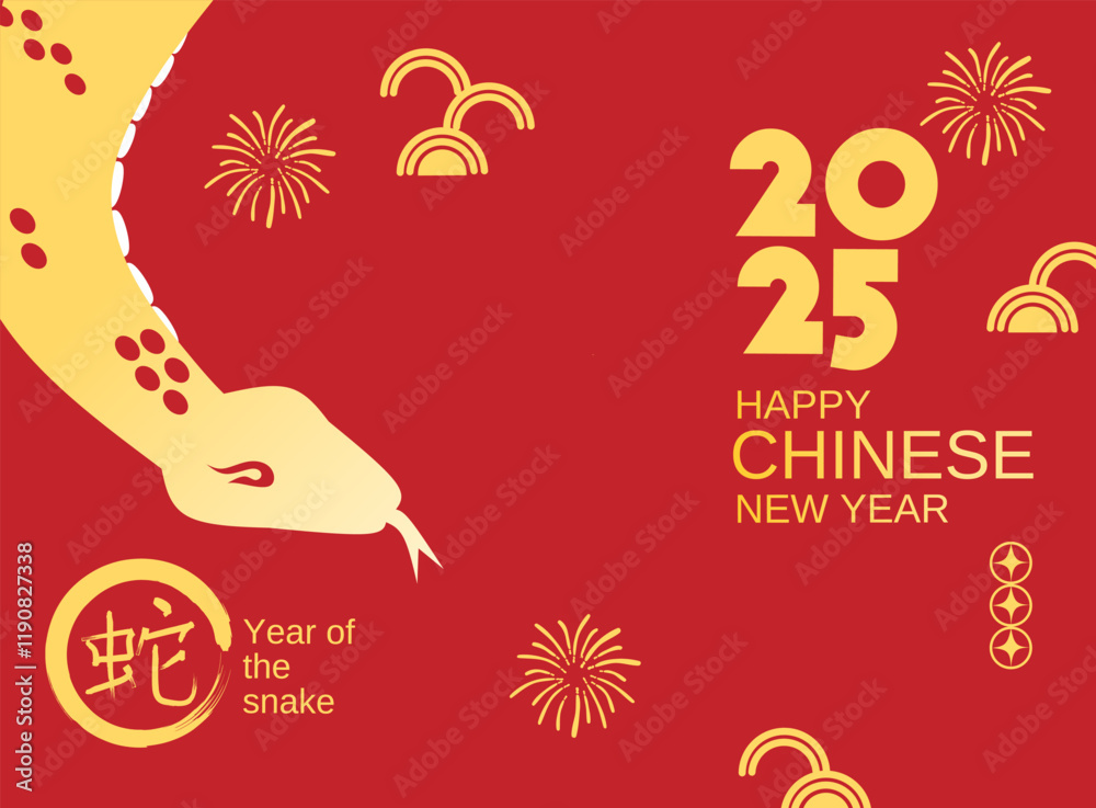 Fototapeta premium Chinese year lunar new year year of the snake